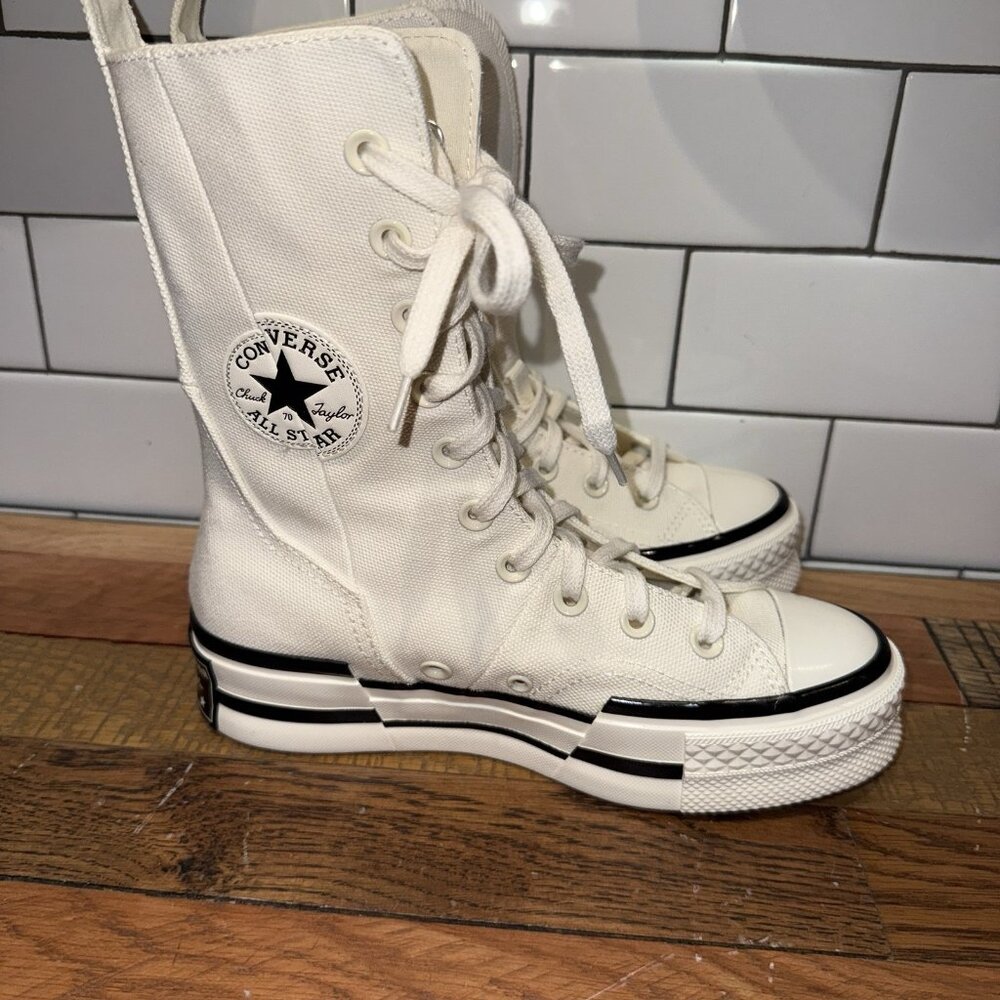 New Converse Women Chuck 70 Plus X-Hi High Top Platform Sneakers Boots Size 6 - Picture 3 of 8